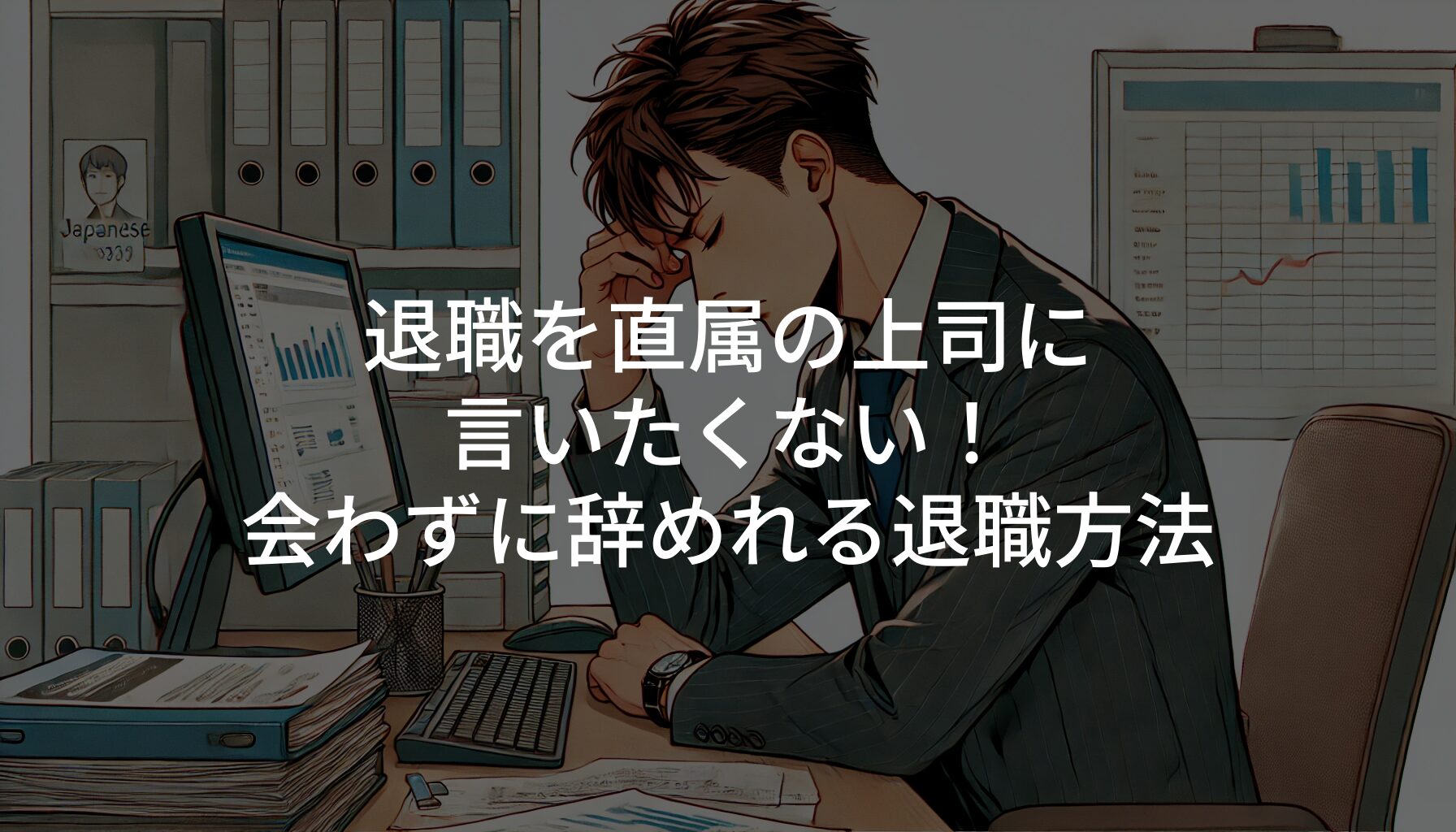 退職を直属の上司に言いたくない！会わずに辞めれる退職方法を解説