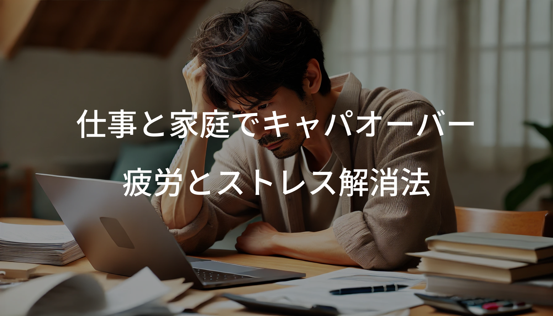 仕事と家庭でキャパオーバーになっている男性必見！疲労とストレス解消法