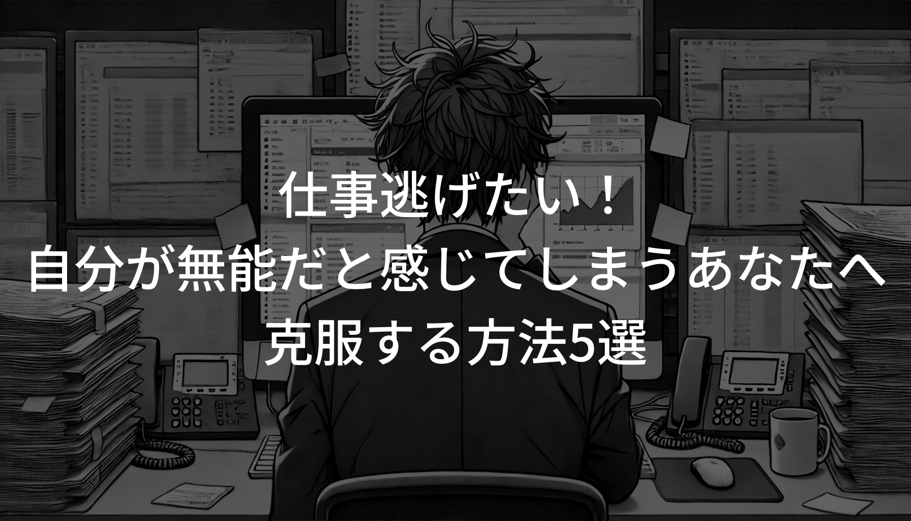 仕事逃げたい！自分が無能だと感じてしまうあなたへ克服する方法5選